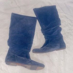 Blue suede Ugg boots